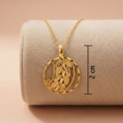 22k gold pendant, 916 gold pendant, leaf gold pendant, nature inspired gold pendant, floral gold pendant, round gold pendant, ladies gold pendant, lightweight gold pendant, designer gold pendant, gold pendant for women, elegant gold jewelry, handmade gold pendant, modern gold pendant, gold necklace pendant, premium gold pendant, daily wear gold pendant