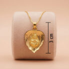 22k gold pendant, gold lakshmi pendant, lakshmi dollar pendant, leaf gold pendant, traditional gold pendant, temple jewellery pendant, south indian gold pendant, womens gold pendant, lightweight gold pendant, designer gold pendant, ovjjewels, 22k pendant design