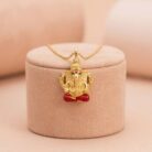 22k gold ganesha pendant, gold vinayagar pendant, lord ganesha gold pendant, traditional gold pendant design, ganpati pendant gold, 22k gold dollar design, gold pendant for men, gold pendant for women, temple jewellery pendant, antique ganesha pendant, ruby finish gold pendant,