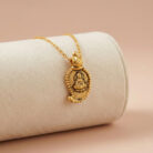 22k gold lakshmi pendant, mahalakshmi gold pendant, gold goddess pendant, traditional gold pendant, temple jewellery pendant, antique gold pendant, south indian gold pendant, lakshmi dollar pendant, women gold pendant, devotional gold pendant, gold jewellery online, 22 carat gold pendant, premium gold pendant, handcrafted gold pendant, ovjjewels