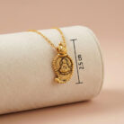 22k gold lakshmi pendant, mahalakshmi gold pendant, gold goddess pendant, traditional gold pendant, temple jewellery pendant, antique gold pendant, south indian gold pendant, lakshmi dollar pendant, women gold pendant, devotional gold pendant, gold jewellery online, 22 carat gold pendant, premium gold pendant, handcrafted gold pendant, ovjjewels