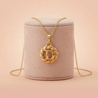 22k gold pendant, gold letter d pendant, alphabet pendant gold, initial pendant necklace, personalized gold jewellery, women gold pendant, trendy gold pendant, stylish alphabet necklace, daily wear gold jewellery, gold pendant for girls, luxury gold pendant, elegant gold necklace