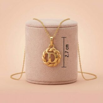 101-25H5441-c 22k gold pendant, gold letter d pendant, alphabet pendant gold, initial pendant necklace, personalized gold jewellery, women gold pendant, trendy gold pendant, stylish alphabet necklace, daily wear gold jewellery, gold pendant for girls, luxury gold pendant, elegant gold necklace