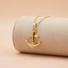 22k gold anchor pendant, gold cross pendant, christian gold pendant, anchor cross pendant, faith pendant gold, religious gold jewelry, 22k pendant online, gold pendant for men, gold pendant for women, anchor necklace gold, christian jew