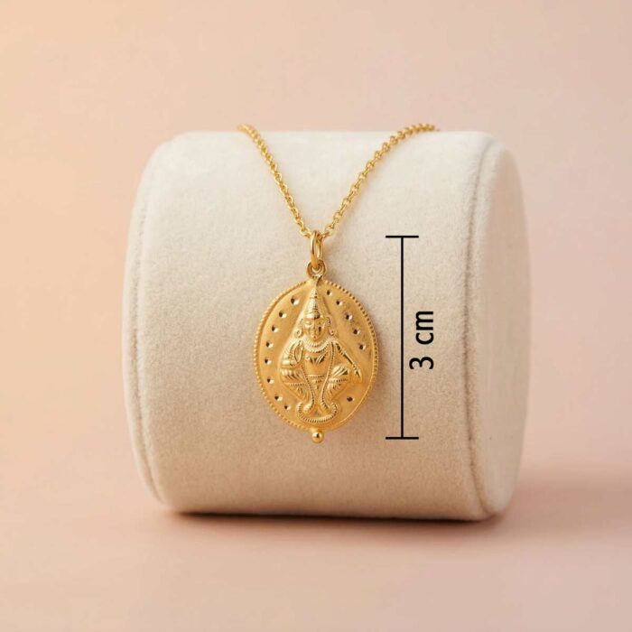101-25K3062-c 22k gold ayyappan pendant, lord ayyappa gold pendant, ayyappan dollar gold, traditional gold pendant, temple jewellery pendant, ayyappa swamy pendant, pure gold pendant, oval gold pendant, spiritual gold jewellery, mens gold pendant, womens gold pendant,