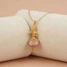 22k gold pendant, traditional gold pendant, doll pendant gold, ladies gold pendant, designer gold pendant, antique gold pendant, stone studded gold pendant, south indian gold pendant, ethnic gold pendant, women gold jewelry, fancy gold pendant, handcrafted gold pendant, bridal gold pendant,