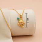 22k gold ganesha pendant, gold vinayagar pendant, cute ganpati pendant, peacock feather gold pendant, lightweight gold pendant, traditional gold jewelry, daily wear gold pendant, gold pendant for women, kids gold pendant, stylish ganesha pendant, antique gold pendant, south indian gold pendant,