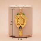 22k gold pendant, peacock gold pendant, traditional gold pendant, ladies gold pendant, south indian pendant design, handmade gold pendant, antique gold pendant, peacock jewellery, bridal gold pendant, designer pendant, ovj jewels, gold pendant for women