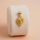 22k gold pendant, heart gold pendant, ladies gold pendant design, stylish gold pendant, designer heart pendant, lightweight gold pendant, daily wear gold pendant, fancy gold pendant, traditional gold pendant, modern gold pendant, women gold jewellery, gold heart locket, trendy gold pendant design, ovjjewels, 22k