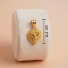22k gold pendant, heart gold pendant, ladies gold pendant design, stylish gold pendant, designer heart pendant, lightweight gold pendant, daily wear gold pendant, fancy gold pendant, traditional gold pendant, modern gold pendant, women gold jewellery, gold heart locket, trendy gold pendant design, ovjjewels, 22k