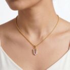 22k gold pendant, 916 gold pendant, ruby stone pendant, cz stone pendant, ladies gold pendant, trendy gold pendant, lightweight pendant, daily wear gold pendant, women pendant design, modern gold pendant, stylish gold pendant, fancy gold pendant, gold jewellery online, ovjjewels