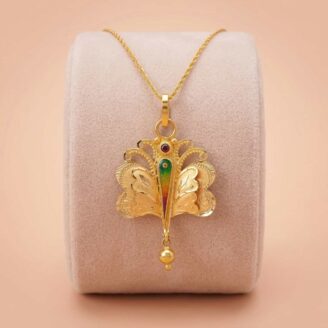 22k gold butterfly pendant, butterfly pendant gold, gold butterfly necklace pendant, traditional gold pendant design, ladies butterfly pendant, butterfly charm pendant, designer gold pendant, enamel butterfly pendant, pure gold pendant, unique gold jewelry, women's gold pendant, fancy gold pendant, butterfly