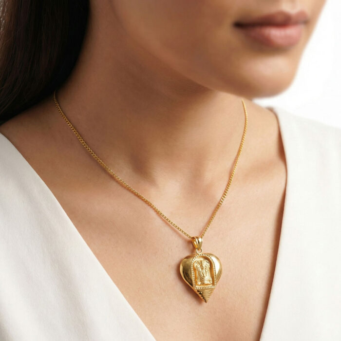101-26N3473-B 22k gold Tirupati Balaji pendant, 916 gold Balaji locket, Lord Venkateswara pendant, Tirupati Balaji gold pendant, Balaji dollar gold, temple jewellery pendant, gold god pendant, spiritual gold jewellery, Balaji pendant design, Venkateswara Swamy pendant,