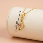 22k gold pendant, gold pendant design, ladies gold pendant, stone pendant gold, designer gold pendant, multicolor stone pendant, lightweight gold pendant, daily wear pendant, fancy gold pendant, gemstone pendant, cz stone pendant, women's gold pendant, gold jewellery india, traditional gold pendant, stylish pendant design, gold pendant online,