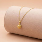 22k gold heart pendant, gold heart pendant, heart pendant necklace, ladies gold pendant, women heart pendant, cute gold pendant, small heart pendant, lightweight gold pendant, gold jewelry online, heart shape pendant, daily wear gold pendant,