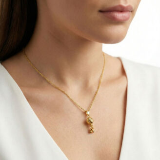 101-26F2442-B 22k gold pendant, gold bead pendant, ladies gold pendant, gold drop pendant, lightweight gold pendant, fancy gold pendant design, daily wear gold pendant, gold necklace pendant, yellow gold pendant, modern gold pendant, gold jewelry online,
