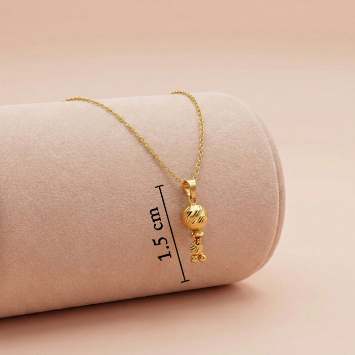 101-26F2442-C 22k gold pendant, gold bead pendant, ladies gold pendant, gold drop pendant, lightweight gold pendant, fancy gold pendant design, daily wear gold pendant, gold necklace pendant, yellow gold pendant, modern gold pendant, gold jewelry online,