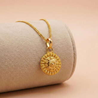 22k gold pendant, 916 gold pendant, round gold pendant, traditional gold pendant, designer gold pendant, gold pendant for women, lightweight gold pendant, fancy gold pendant, south indian gold pendant, handmade gold pendant, gold jewellery online, gold charm pendant, premium gold pendant, daily wear gold pendant, festive gold pendant