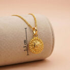 22k gold pendant, 916 gold pendant, round gold pendant, traditional gold pendant, designer gold pendant, gold pendant for women, lightweight gold pendant, fancy gold pendant, south indian gold pendant, handmade gold pendant, gold jewellery online, gold charm pendant, premium gold pendant, daily wear gold pendant, festive gold pendant