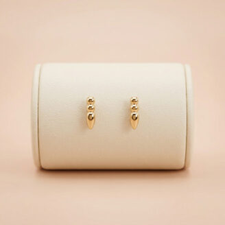 22K Gold Kids Ball Drop Stud Earrings