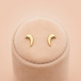 22K Gold Cute Leaf Drop Kids Earrings