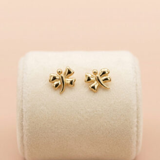 22K Gold Fancy Butterfly Earrings for Kids